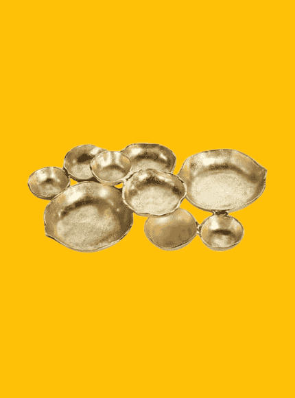 9 Cluster Serving Tray (Luxe Gold)