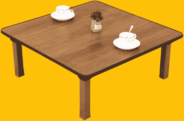 Japanese-Style Square Folding Tea Coffee Table,