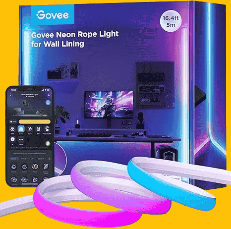 Govee Neon Rope Light for Wall Lining