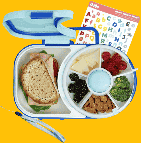 GoBe Kids Lunchbox with Small Snack Spinner Flip 